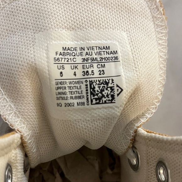 Converse CPX70 Classic Platform Mustard High-Top Sneakers - Picture 2 of 9